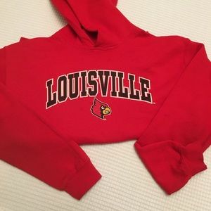 Men’s Small Red Louisville Cardinals Hoodie